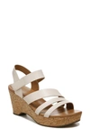 Naturalizer Cynthia Platform Wedge Sandal In White