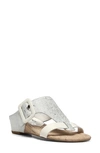 Donald Pliner Ofelia Sandal In Silver Bone