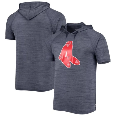 Stitches Navy Boston Red Sox Space-dye Raglan Hoodie T-shirt