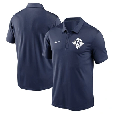 Nike Navy New York Yankees Diamond Icon Franchise Performance Polo