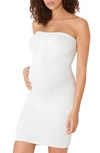 Cache Coeur Strapless Beach Maternity Dress In White