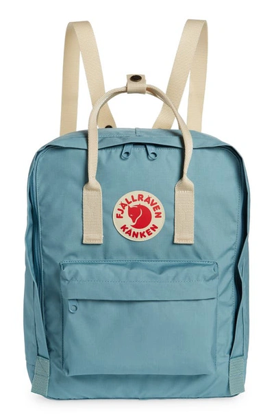 Fjall Raven Kånken Water Resistant Backpack In Sky Blue-light Oak