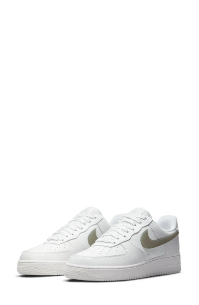 Nike Air Force 1 '07 Essential Sneaker In Summit White/ Dusty Sage