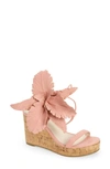 Cecelia New York Lily Platform Wedge Sandal In Pink Melon