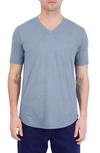 Goodlife Tri-blend Scallop V-neck T-shirt In Riverside Blue