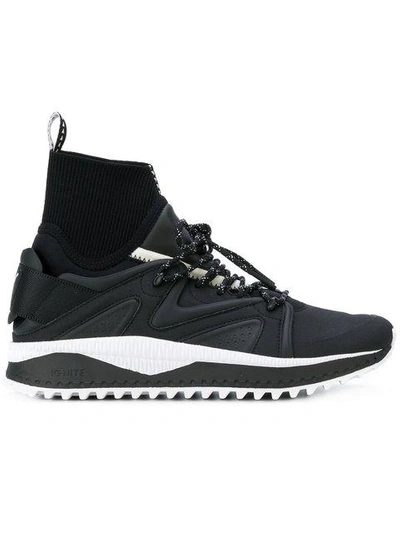 Puma Sock Insert Lace-up Sneakers In 01 Black