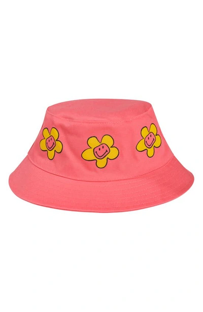 By Samii Ryan Smiley® X  Growing Smiles Cotton Twill Bucket Hat In Pink