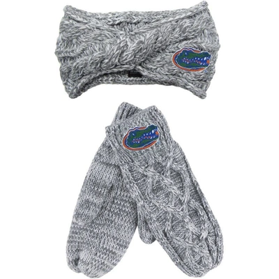 Zoozatz Gray Florida Gators Headband & Mittens Set