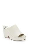 Cecelia New York Frost Wedge Slide Sandal In Alabaster