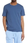 Vince Solid T-shirt In Washed Brisk Blue