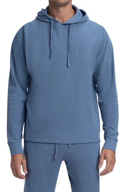 Bugatchi Men's Comfort Cotton Waffle Hoodie Sweatshirt In Slate