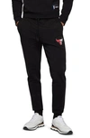 Hugo Boss Slamdunk2 3 Embossed Sweatpants In Black Chicago Bulls