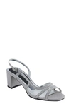 David Tate Wed Strappy Sandal In Silver