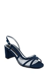 David Tate Wed Strappy Sandal In Navy