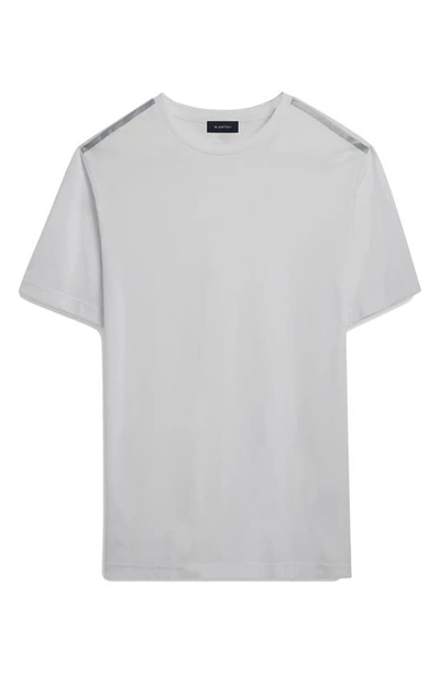 Bugatchi Reflective Tape T-shirt In White