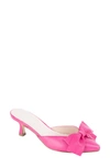 Patricia Green Malibu Kitten Heel Mule In Pink/purple