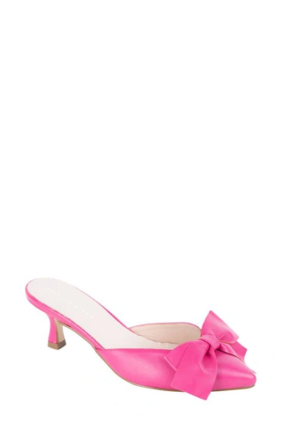 Patricia Green Malibu Kitten Heel Mule In Pink