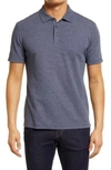 Robert Barakett Cloverdale Waffle Knit Polo In Blue Night