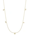 Bony Levy Icon Personalized Diamond Charm Necklace In 18k Yellow Gold - 5 Charms