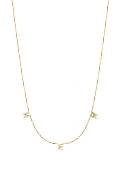 Bony Levy Icon Personalized Diamond Charm Necklace In 18k Yellow Gold - 3 Charms
