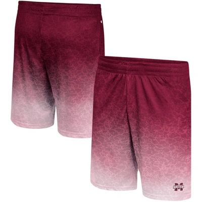 Colosseum Maroon Mississippi State Bulldogs Walter Shorts