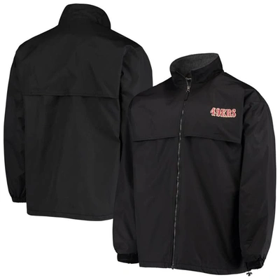 Dunbrooke Black San Francisco 49ers Triumph Fleece Full-zip Jacket