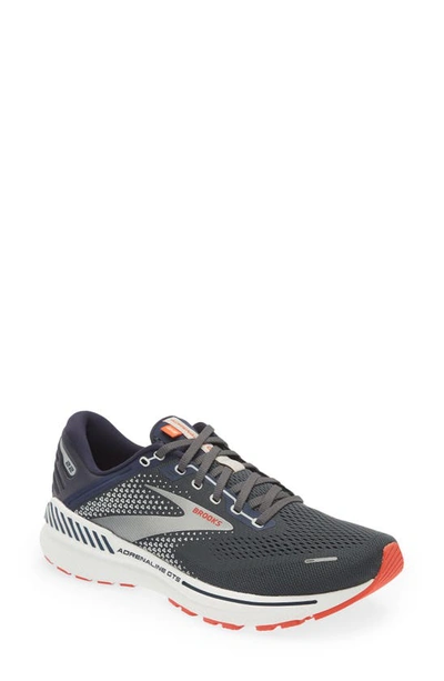 Brooks Adrenaline Gts 21 Running Shoe In Navy/ Navy