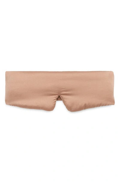 Lunya Washable Silk Sleep Mask In Otium Tan