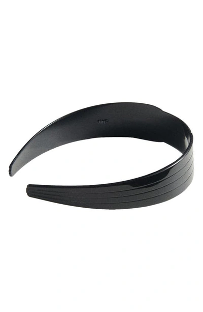 Sophie Buhai Swan Headband In Noir