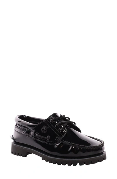 Timberland Heritage Noreen 3 Eye Handsewn Shoes In Black Leather