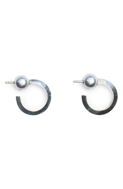 Sophie Buhai Small Ridge Hoop Earrings In Sterling Silver