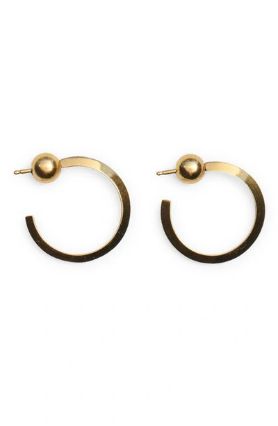 Sophie Buhai Large Ridge Hoop Earrings In 18k Gold Vermeil