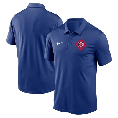 Nike Royal Chicago Cubs Diamond Icon Franchise Performance Polo