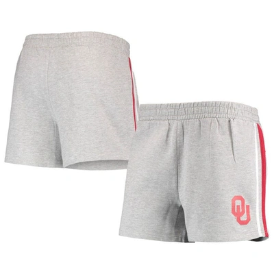 Profile Heathered Gray Oklahoma Sooners Plus Size 2-stripes Shorts