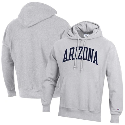 Champion Heathered Gray Arizona Wildcats Team Arch Reverse Weave Pullover Hoodie