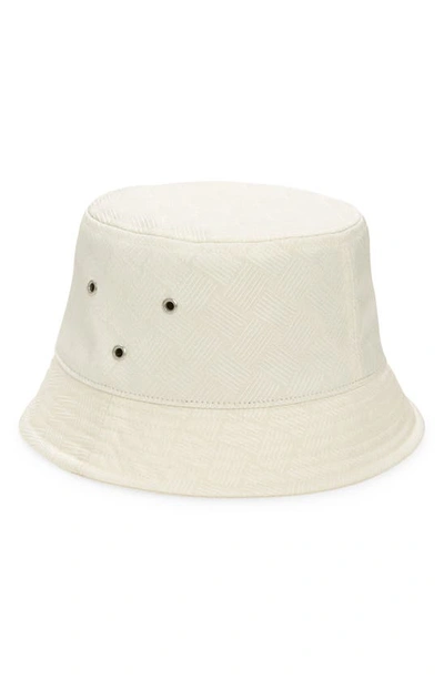 Bottega Veneta Intrecciato Jacquard Bucket Hat In White