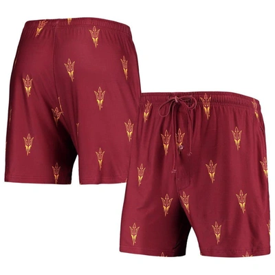 Concepts Sport Maroon Arizona State Sun Devils Flagship Allover Print Jam Shorts