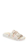 Melissa Kids' Mini  Wide Ii Slide Sandal In White/ Quantile
