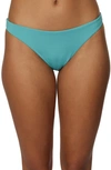 O'neill Saltwater Solids Flamenco Bikini Bottoms In Teal