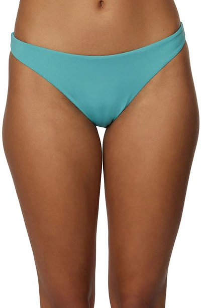 O'neill Saltwater Solids Flamenco Bikini Bottoms In Teal