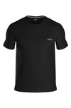 Hugo Boss Mix & Match Cotton Blend Embroidered Logo Graphic Tee In Black 001