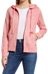 Tommy Bahama Tobago Bay Cotton Blend Zip-up Hoodie In Cabana Pink
