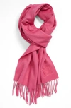 Max Mara Cashmere Scarf In 055 Fuschia