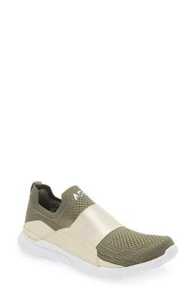 Apl Athletic Propulsion Labs Techloom Bliss Knit Running Shoe In Fatigue Parchment White ModeSens