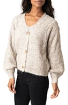 Gibsonlook Gigi Cable Knit Cardigan In Dk Oatmeal
