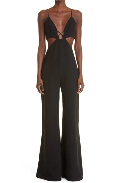 Et Ochs Carter Wide Leg Cutout Jumpsuit In Black