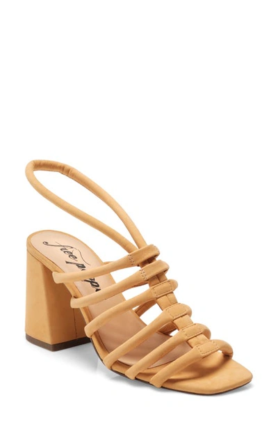 Free People Colette Sandal In Hot Orange