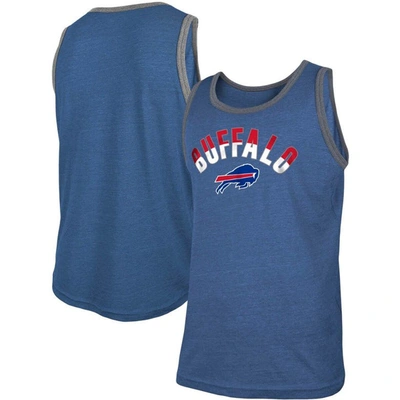 New Era Heathered Royal Buffalo Bills Ringer Tri-blend Tank Top