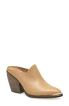 Silent D Mulap Mule In Dark Tan Cut Line Leather