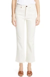 Khaite Vivian Bootcut Jeans In Denim Ivory